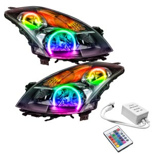 Nissan Altima Headlight Assembly - ORACLE Lighting - ColorSHIFT w/ Simple Controller - Black - `07-`09